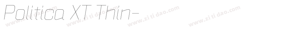 Politica XT Thin字体转换
